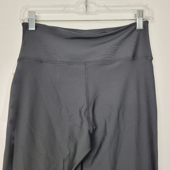 NWT Bloomingdale's Exclusive Aqua High Rise Split Hem Bootcut Leggings Black - Picture 8 of 10